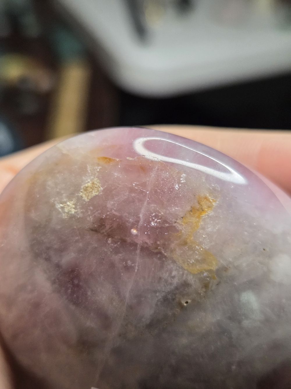 Pink Tourmaline Palmstone - Picture 14 of 16